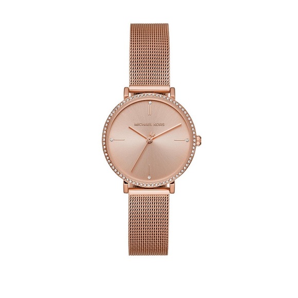 Rose Gold-Tone Stainless Steel Mesh Bracelet watch